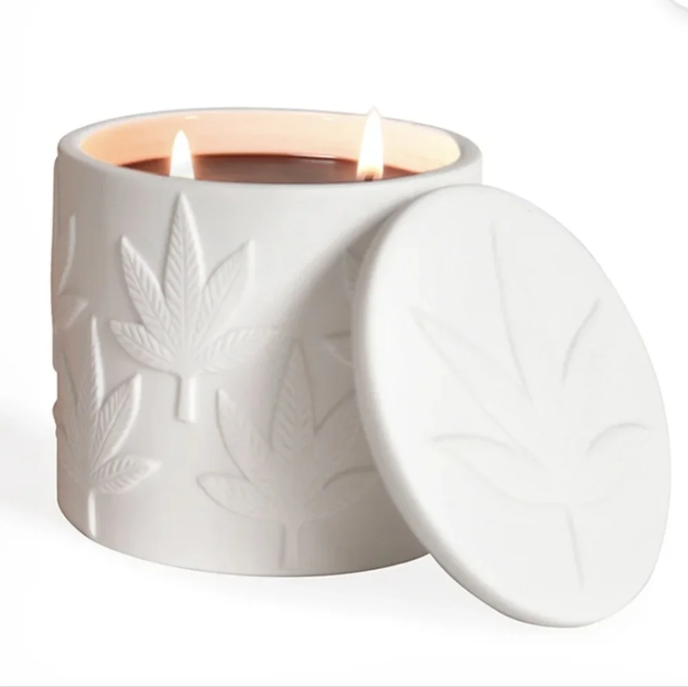 NWT Jonathan Adler Hashish Candle - Bisque White -